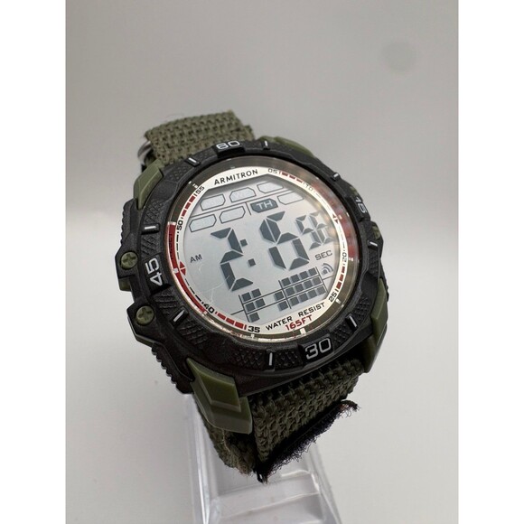 Armitron Pro Sport Digital Watch MD15348 - Green & Black - New Battery - Picture 3 of 7